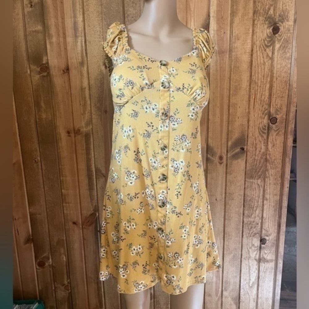 No boundaries floral mini summer dress / shirt Sz M 7-9